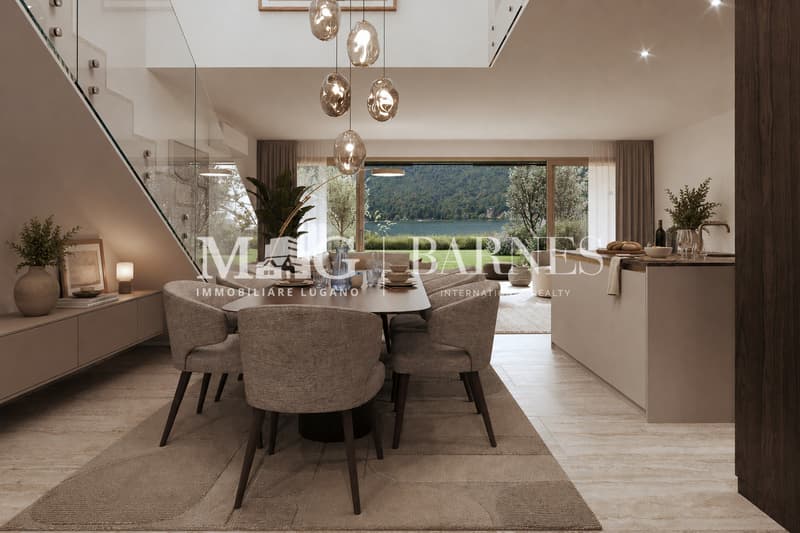 Villa di testa fronte lago a Caslano - residenza secondaria ammessa (4)