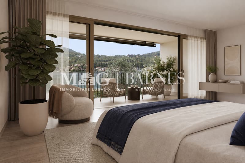Villa di testa fronte lago a Caslano - residenza secondaria ammessa (6)