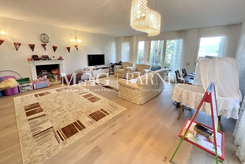 Montagnola, Collina d'Oro: Villa unifamiliare con piscina e vista lago (7)