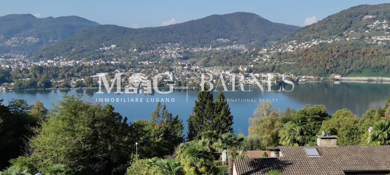 Montagnola, Collina d'Oro: Villa unifamiliare con piscina e vista lago (2)
