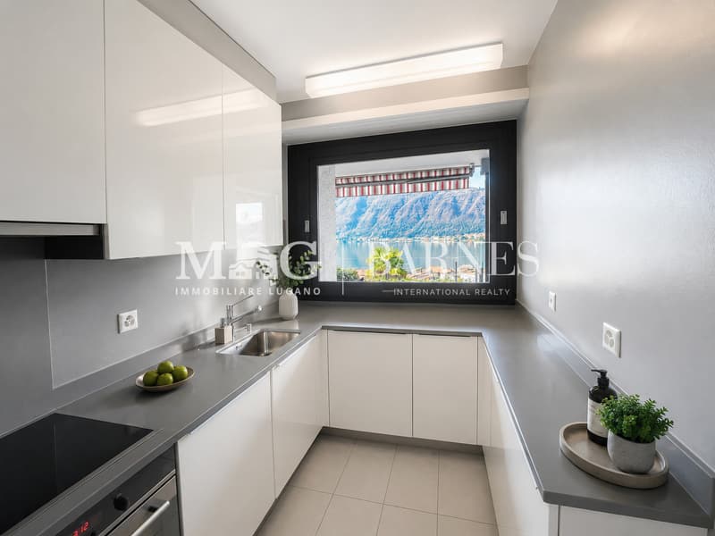 Bissone: Appartamento 4.5 locali, giardino, box, vista lago (7)