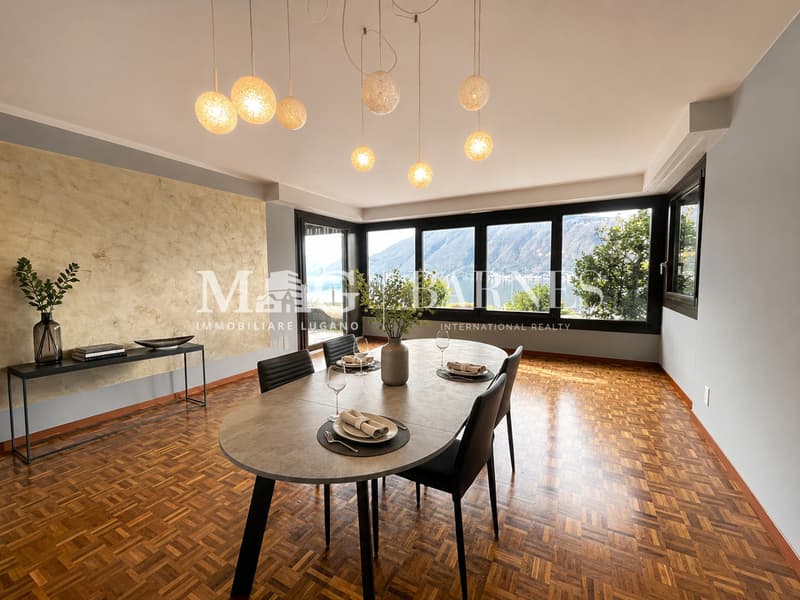 Bissone: Appartamento 4.5 locali, giardino, box, vista lago (5)