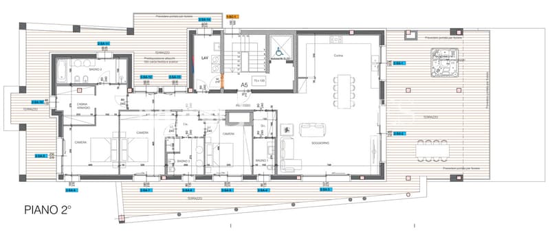 / Penthouse floor plan