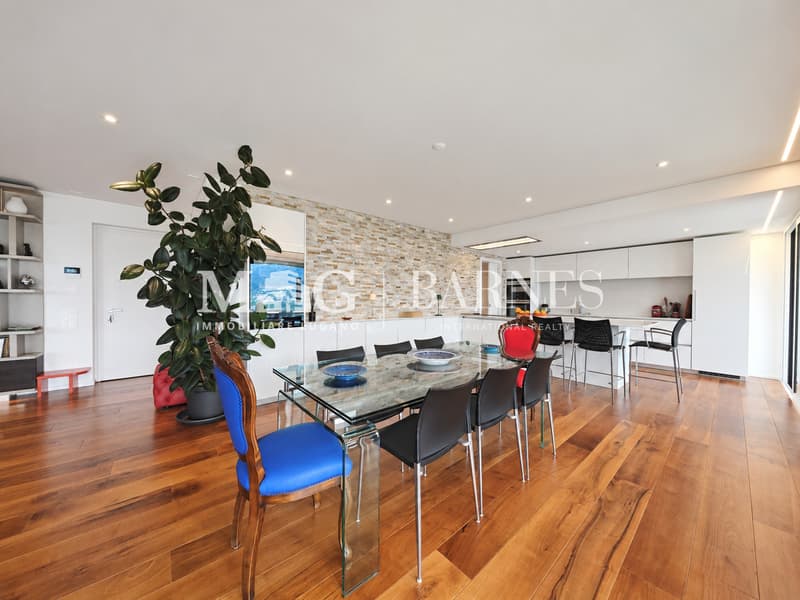 Lugano, Canobbio: Attico 4.5 loc. moderno vista lago e grande terrazza (5)