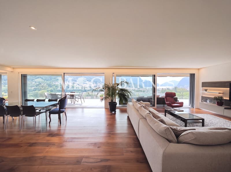 Lugano, Canobbio: Attico 4.5 loc. moderno vista lago e grande terrazza (1)