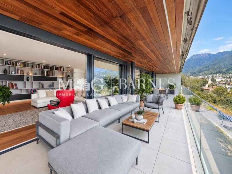 Lugano, Canobbio: Attico 4.5 loc. moderno vista lago e grande terrazza (8)