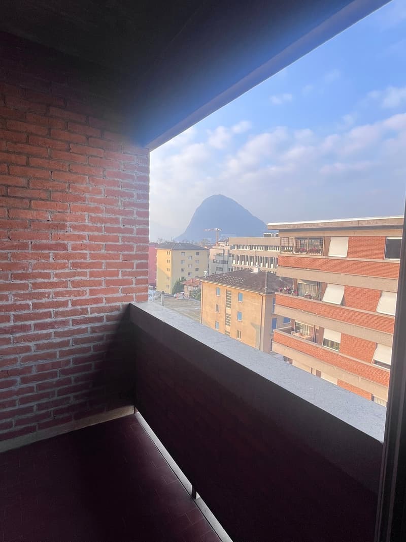 Monolocale con balcone e vista panoramica a Lugano (1)