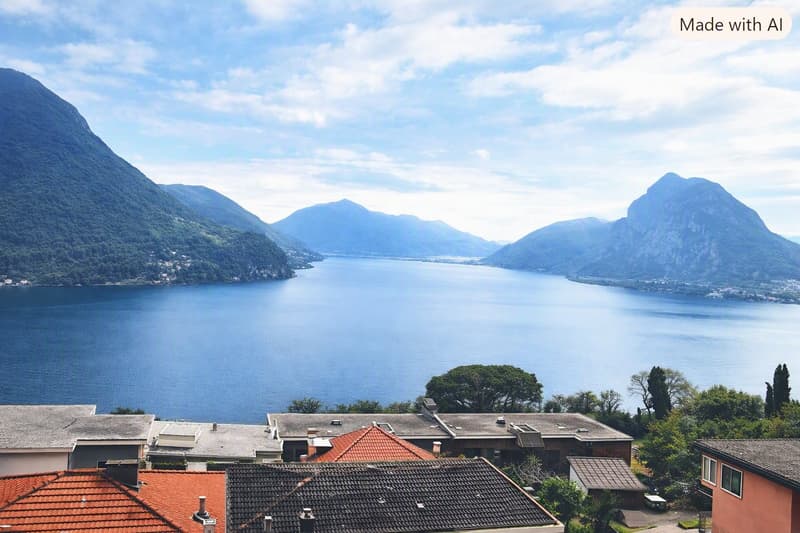 Attico di lusso con vista panoramica sul lago a Ruvigliana (2)