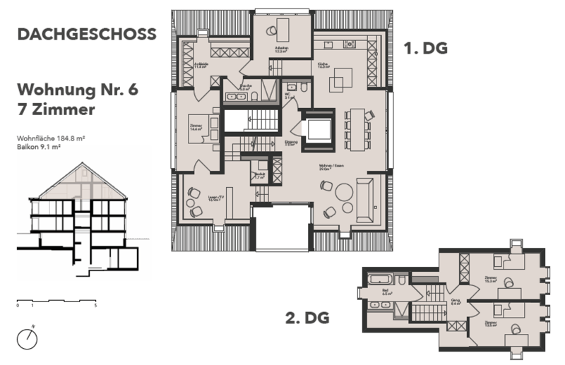 3 Zimmer Duplex Wohnung Nr. 6 (5)