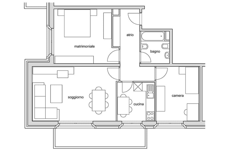 "Manno - appartamento 3.5 in zona strategica" (8)
