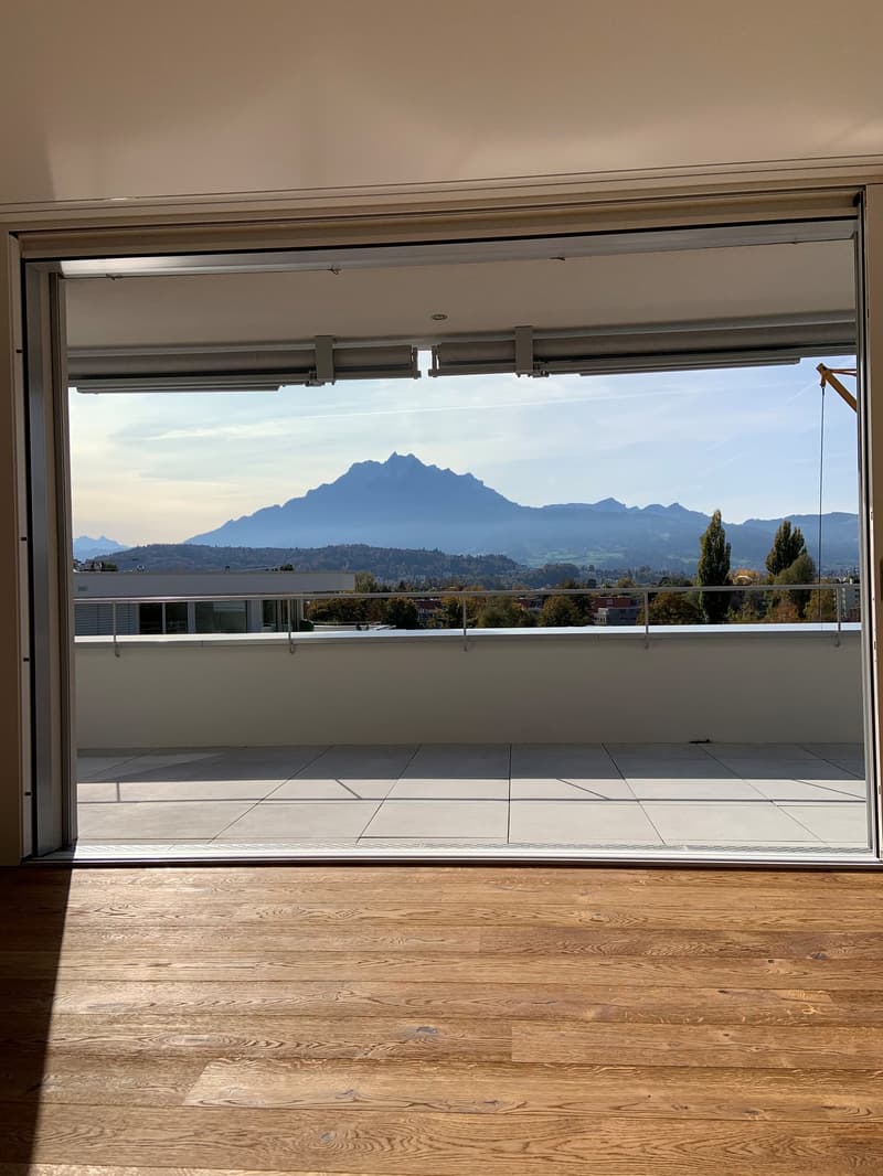 Appartamento attico esclusivo con vista sul Pilatus e grande terrazza! (3)