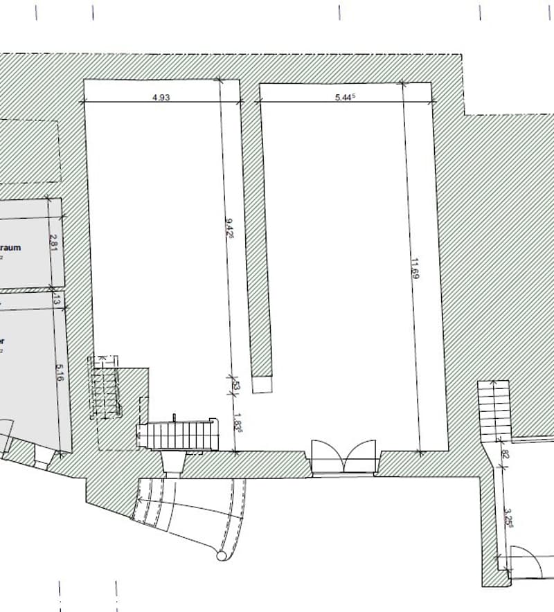 Grundriss Gewölbekeller