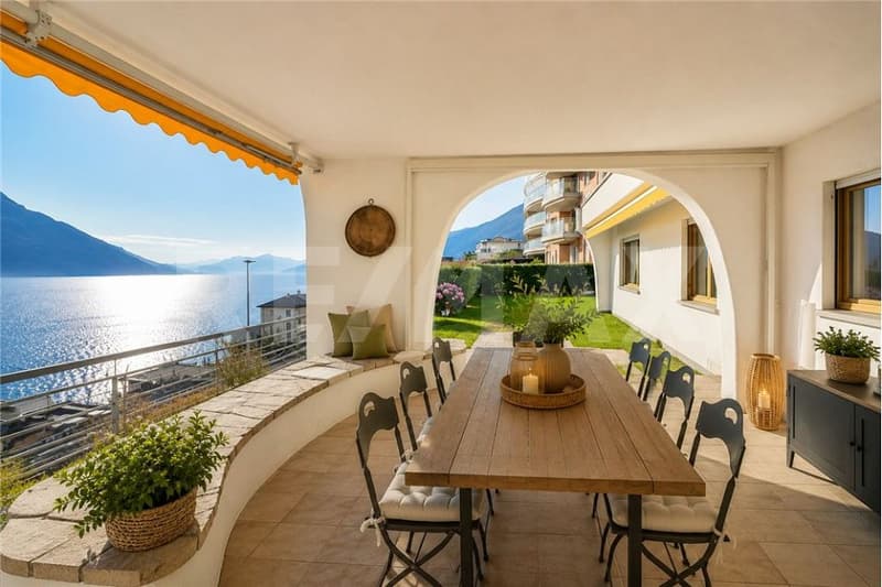 Magnifico appartamento di 4.5 locali con giardino e vista lago (3)