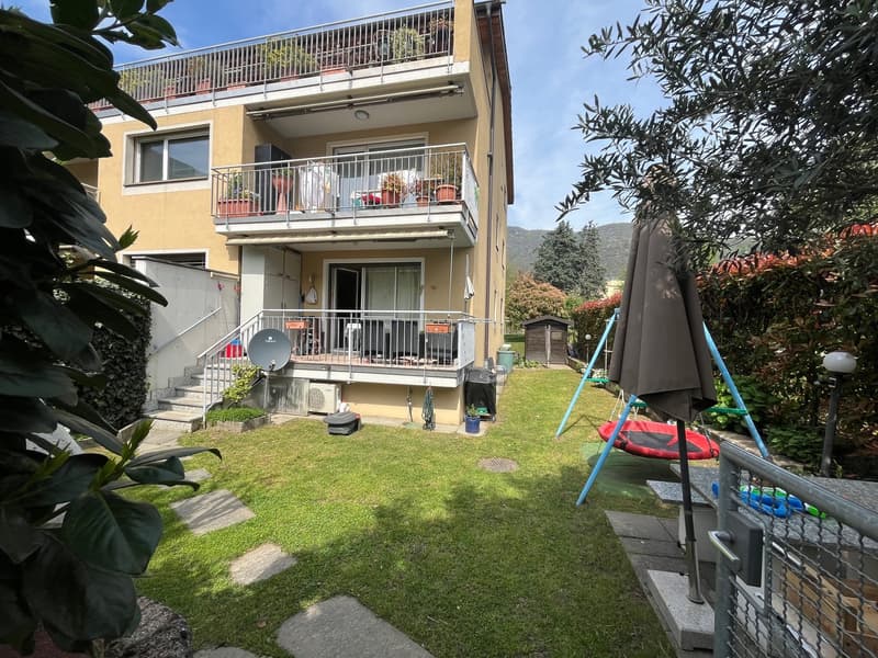 Lugano-Accogliente appartamento di 2 loc con giardino di 100mq. (1)