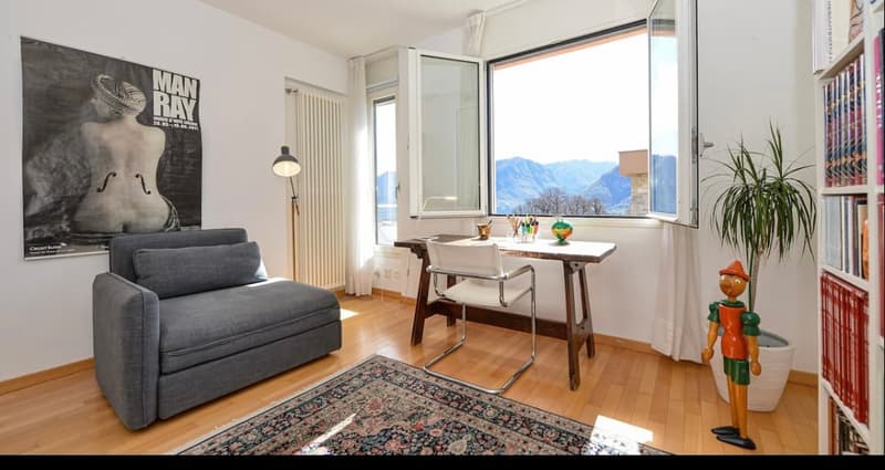 Fantastico attico di 4.5 loc sulle colline di Lugano con bellissima vista lago. (15)