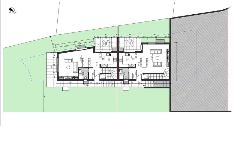 Entrance, living room, dining room, kitchen, office, bedroom, bathroom, balcony, terrace