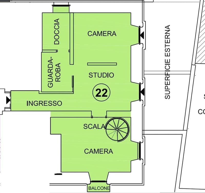 Appartement duplex dans une villa de charme à Castagnola (21)