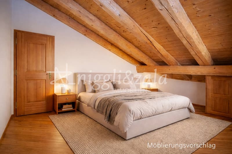 Sunny attic apartment with alpine flair and breathtaking views (4)