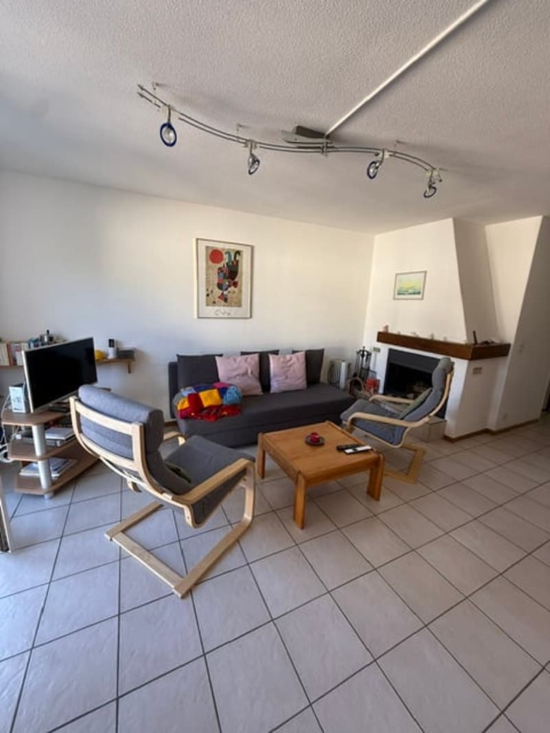 Accogliente appartamento di 2 locali con balcone e vista sulle montagne a Ponte Capriasca (4)