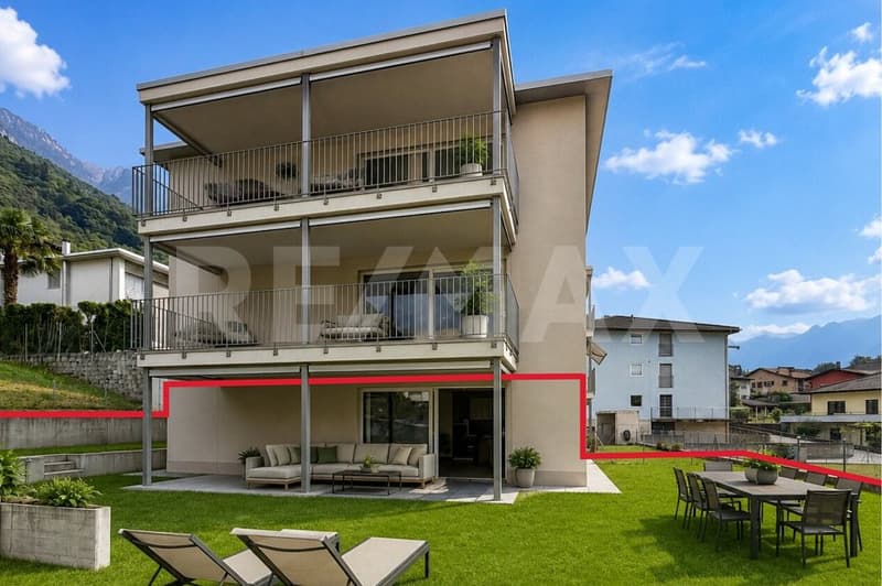 Appartamento 3.5 con giardino e 2 posti auto (2)