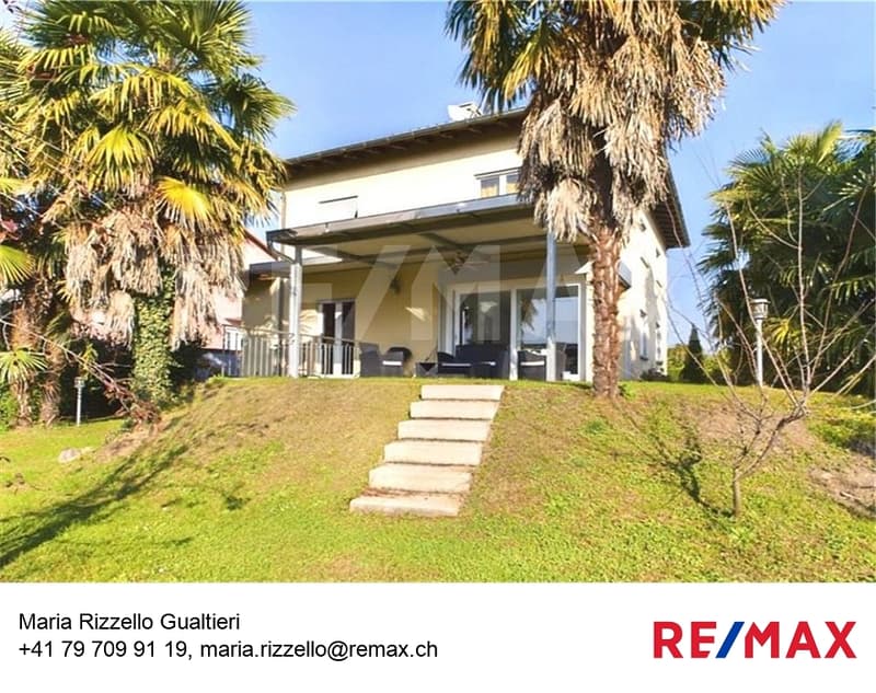 Villetta con ampio giardino, posteggi e garage (1)