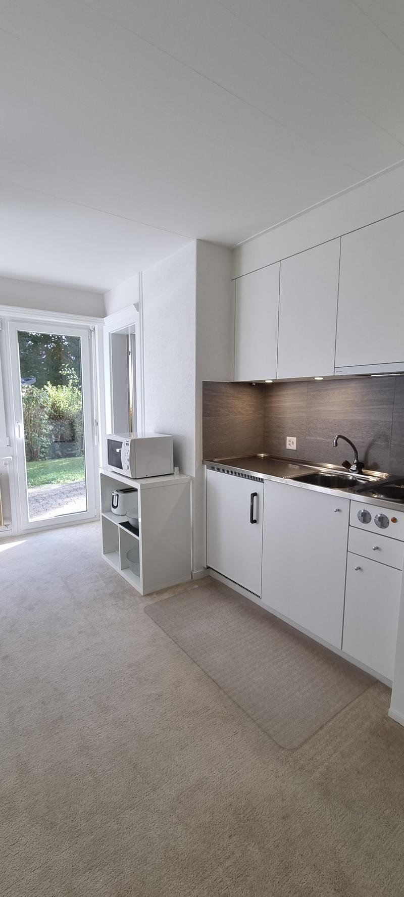 «Flims Dorf - Helle und Zentrale Moblierte 1.5 Zi-Wohnung mit Garten (5)