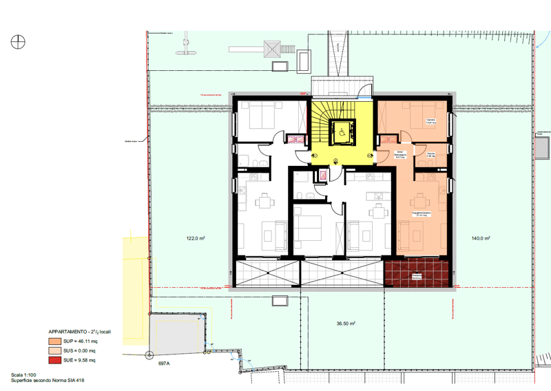 Moderne 2.5-Zimmer-Wohnungen mit großem Garten in erster Lage in Cadenazzo (9)