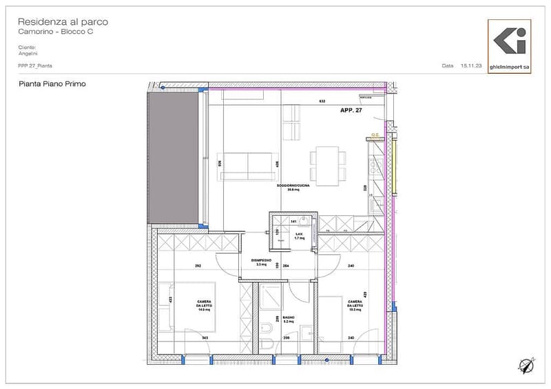 New 3.5-room apartment Residenza al Parco - Camorino (3)
