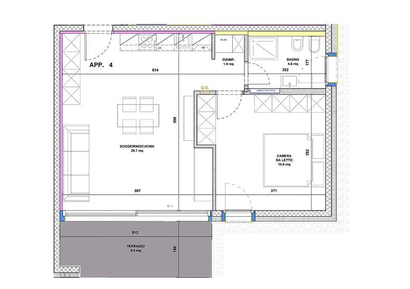 New 2.5-room apartments with garden in Camorino (11)