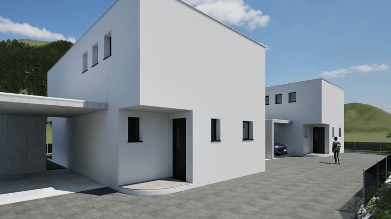 Moderna villetta da costruire a Contone (6)