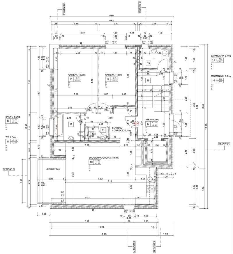 Apartment 3 ½ rooms, 1st Floor, residential area Lumino (11)