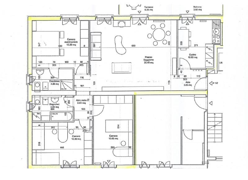 Large 4 ½ room apartment in Giubiasco in residential area (16)