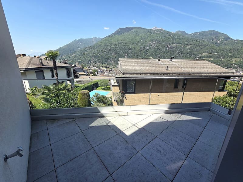 Helles 4-Zimmer-Apartment mit Panoramablick in Bellinzona (9)