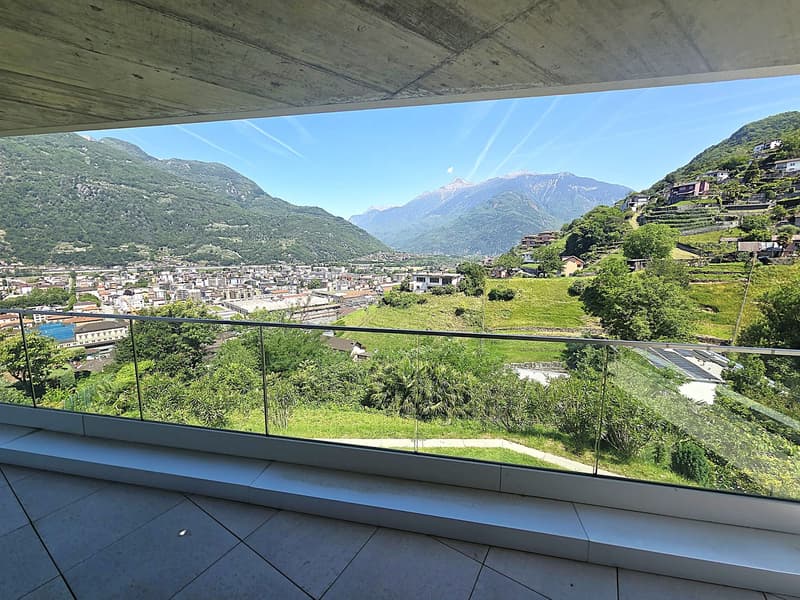 Helles 4-Zimmer-Apartment mit Panoramablick in Bellinzona (1)