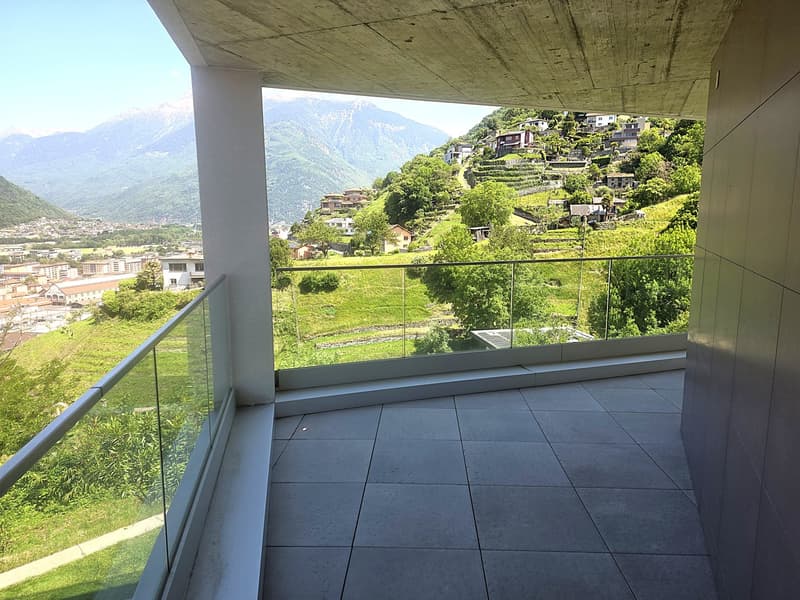 Helles 4-Zimmer-Apartment mit Panoramablick in Bellinzona (3)