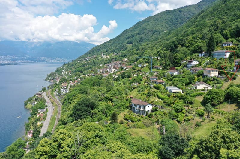 Baugrundstück mit Panoramasicht auf den Lago Maggiore (2)
