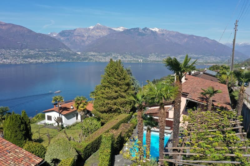 Bella casa unifamiliare/vacanza con piscina e vista sul Lago Maggiore (2)