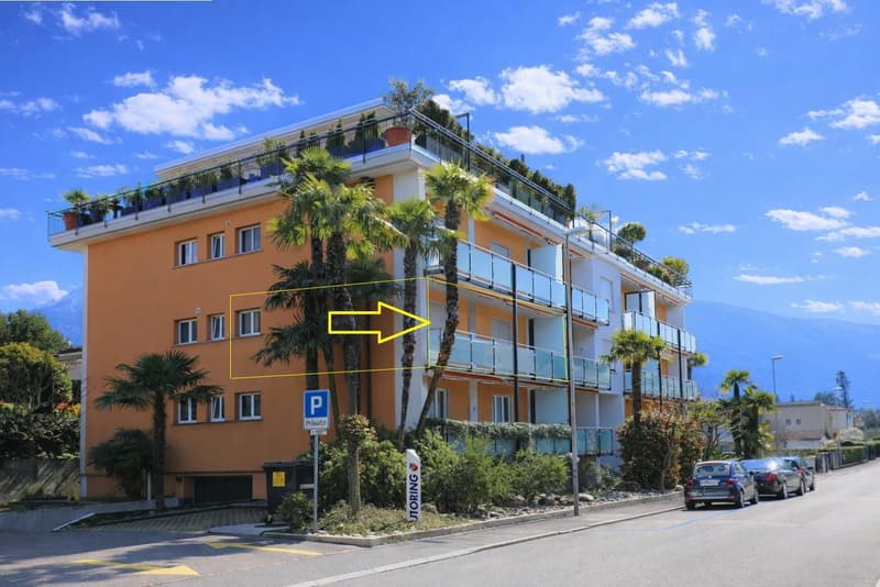Delizioso appartamento di 2,5 locali con balcone e vista montagna ad Ascona (1)