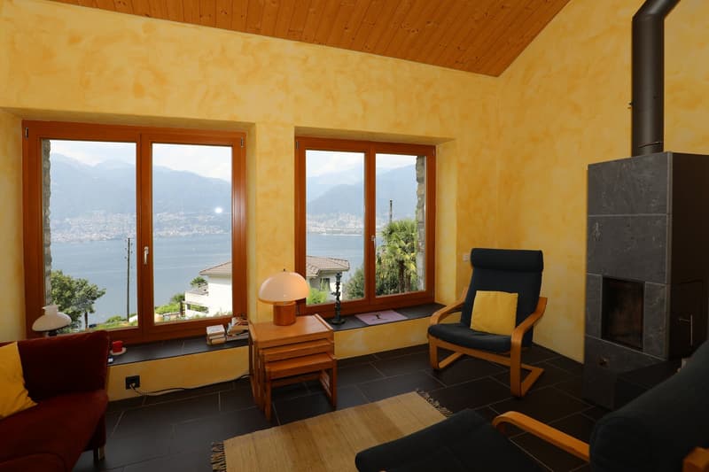 Comfortable Rustico with panoramic views of the lake and mountains in Gambarogno (8)