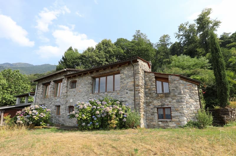 Comfortable Rustico with panoramic views of the lake and mountains in Gambarogno (1)
