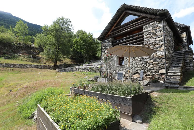 Grosses komfortables Rustico mit schönem Weitblick in Lavizzara (4)