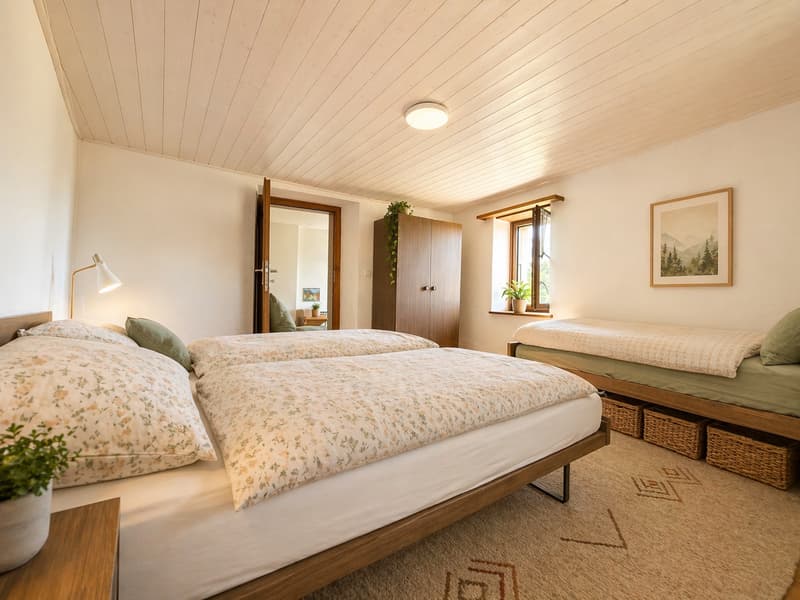 Appartamento di charme in casa Bifamiliare con giardino e stupenda vista lago e montagne (15)