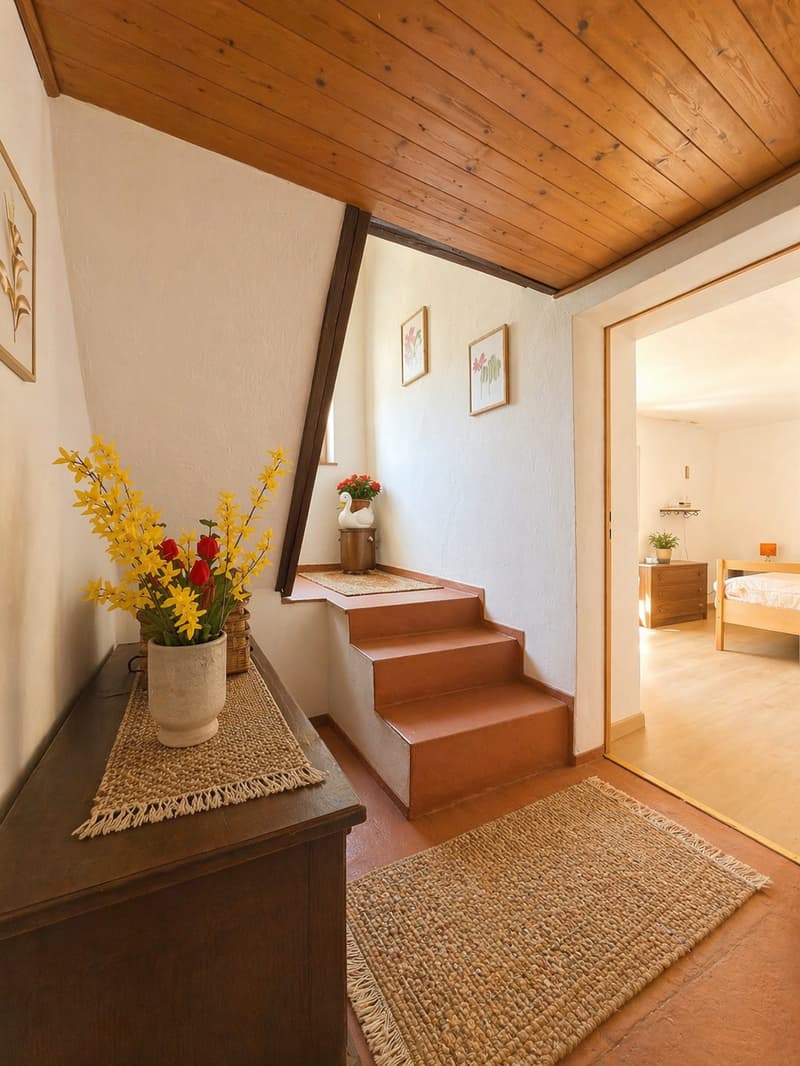 Appartamento di charme in casa Bifamiliare con giardino e stupenda vista lago e montagne (14)