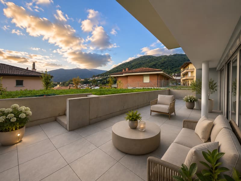 Appartamento Duplex di Nuova Costruzione con giardino a Tesserete (16)