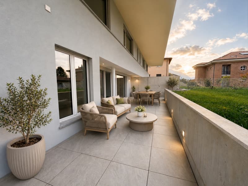 Appartamento Duplex di Nuova Costruzione con giardino a Tesserete (18)