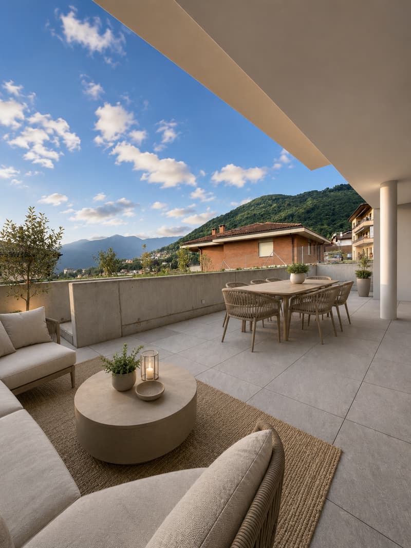 Appartamento Duplex di Nuova Costruzione con giardino a Tesserete (17)