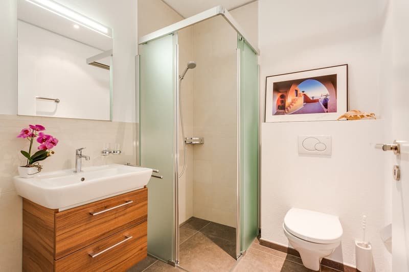 Erste Nasszelle: Dusche / WC / Lavabo