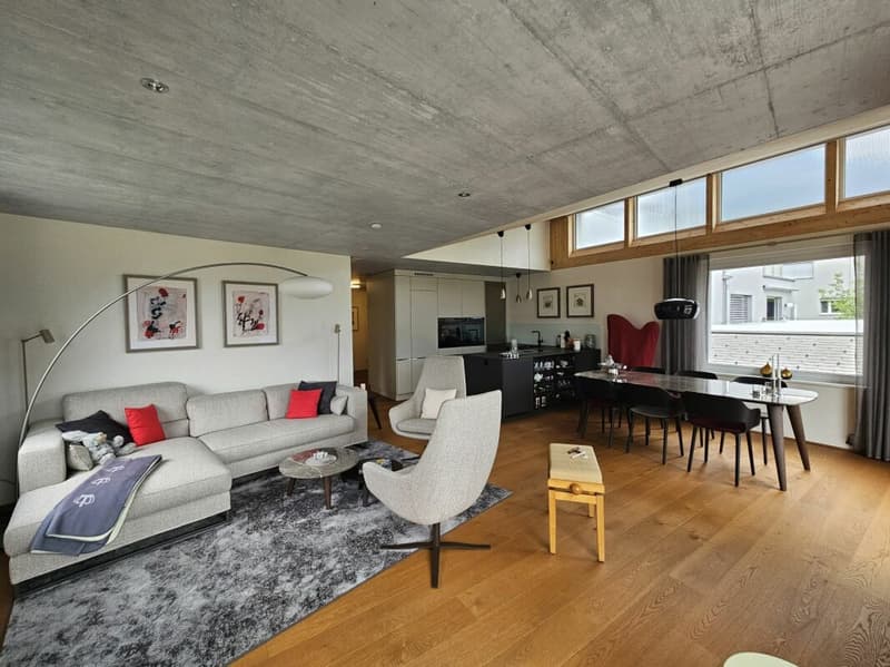 Originelle exklusive Terrassenwohnung in einer attraktiven Wohnlage in Sils i.D. (2)