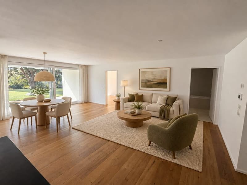 Viel Platz, eigener Garten und Ruhe - 3.5-Zimmer-Wohnung in Maienfeld (1)