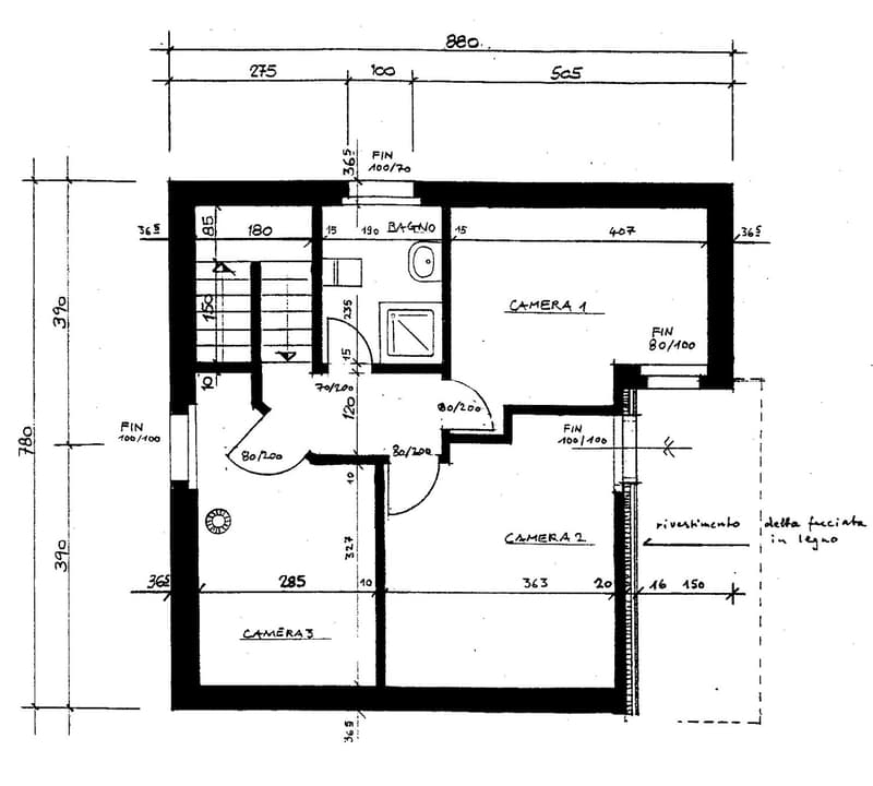living room, kitchen, 3 bedrooms, 3 bathrooms, balcony